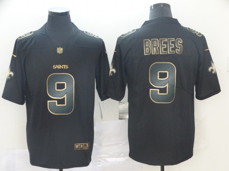 Men’s New Orleans Saints Drew Brees #9 Black Jersey