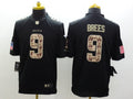 Men’s New Orleans Saints Drew Brees #9 Black Team Jersey