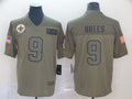 Men’s New Orleans Saints Drew Brees #9 Brown Alternate Jersey