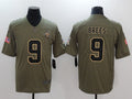 Men’s New Orleans Saints Drew Brees #9 Brown Jersey