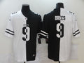 Men’s New Orleans Saints Drew Brees #9 White/Black Jersey