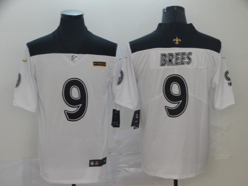 Men’s New Orleans Saints Drew Brees #9 White City Edition Jersey