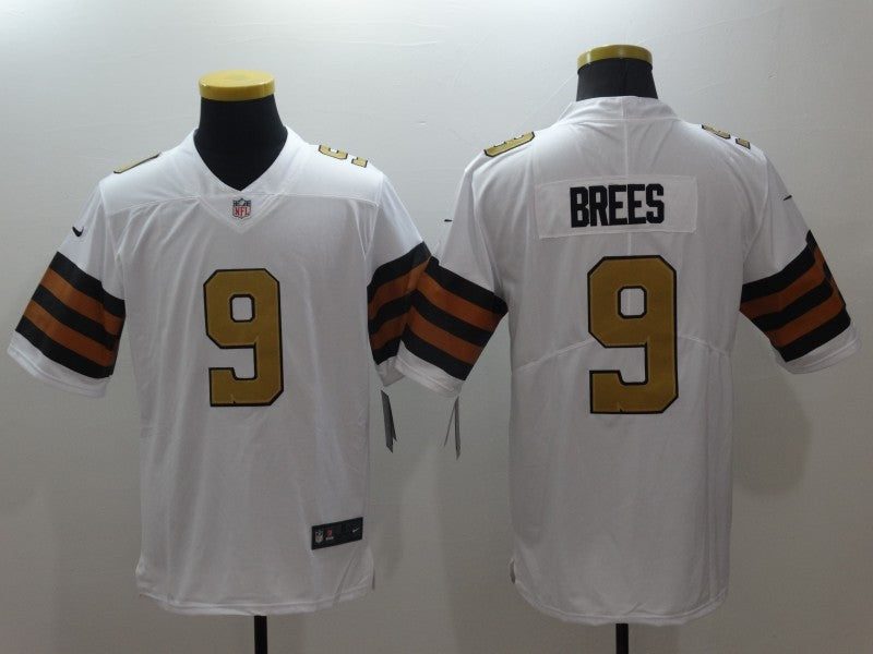 Men’s New Orleans Saints Drew Brees #9 White Jersey