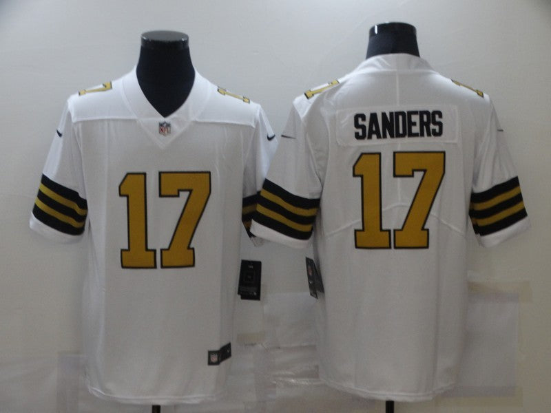 Men’s New Orleans Saints Emmanuel Sanders #17 White Jersey