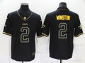 Men’s New Orleans Saints Jameis Winston #2 Black Jersey