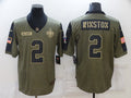Men’s New Orleans Saints Jameis Winston #2 Brown Jersey