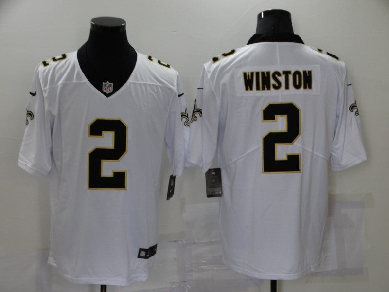 Men’s New Orleans Saints Jameis Winston #2 White Jersey