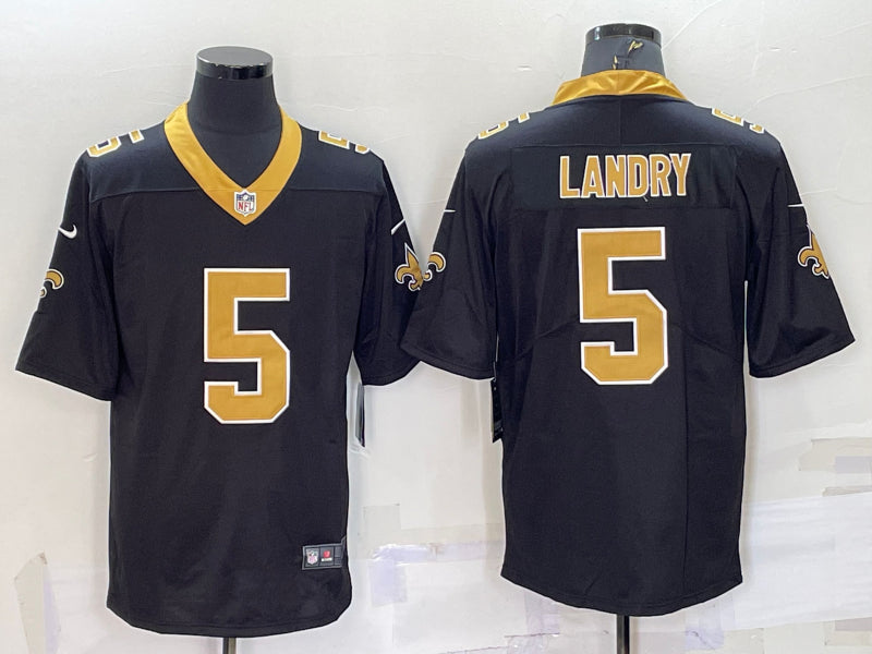 Men’s New Orleans Saints Jarvis Landry #5 Black Jersey