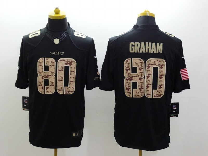 Men’s New Orleans Saints Jimmy Graham #80 Black Jersey
