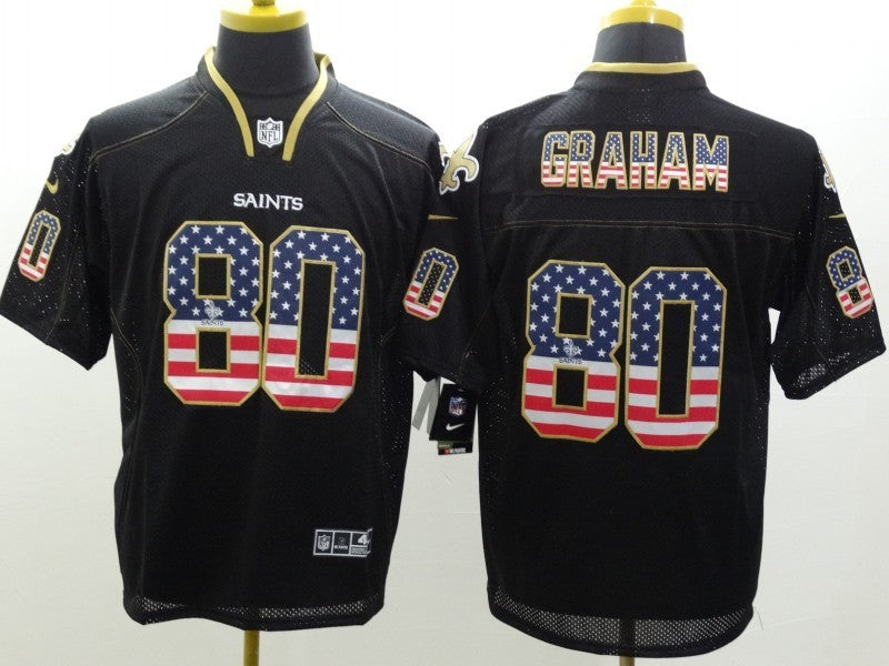 Men’s New Orleans Saints Jimmy Graham #80 Black Jersey