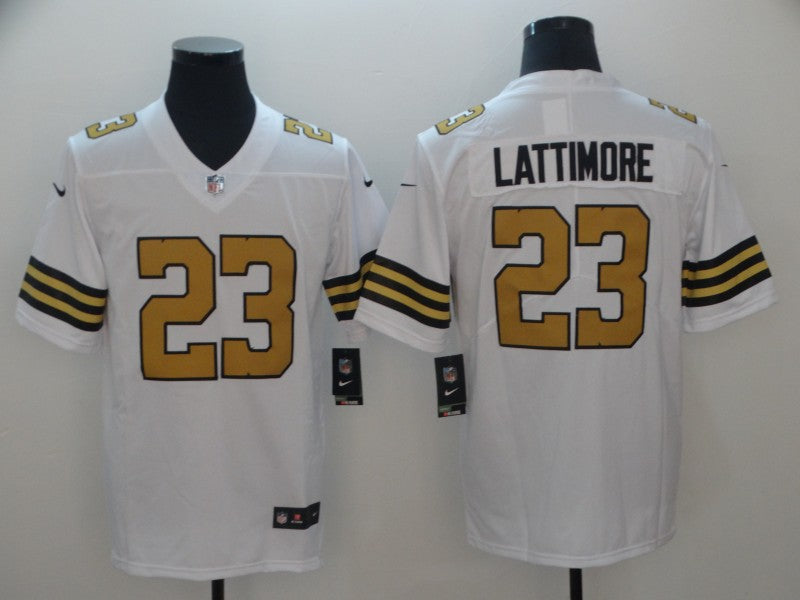 Men’s New Orleans Saints Marshon Lattimore #23 White Jersey