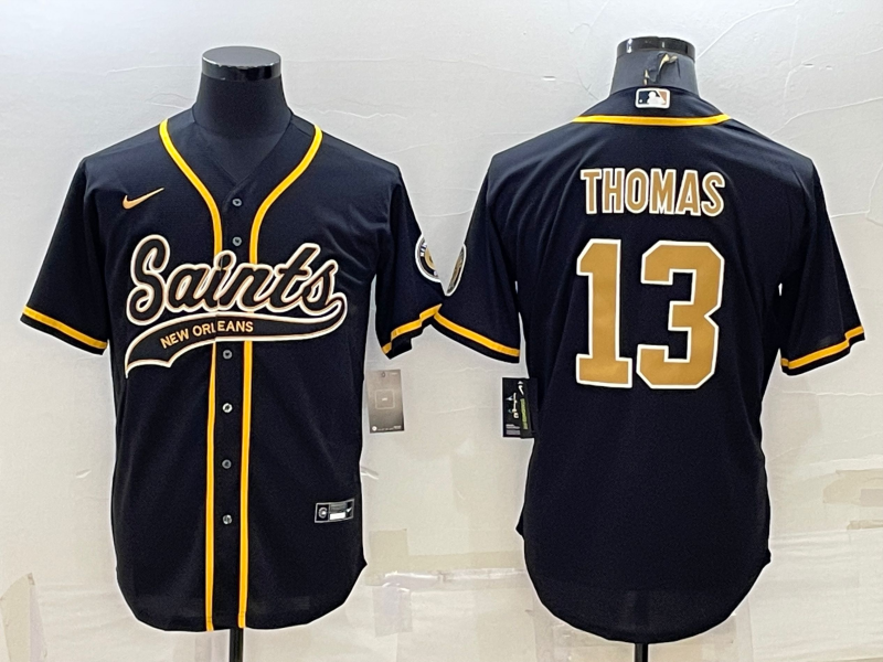 Men’s New Orleans Saints Michael Thomas #13 Black Jersey Joint Edition