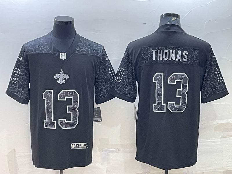 Men’s New Orleans Saints Michael Thomas #13 Black RFLCTV Limited Jersey