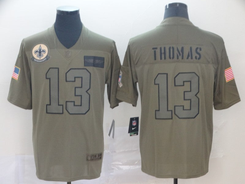 Men’s New Orleans Saints Michael Thomas #13 Brown Jersey
