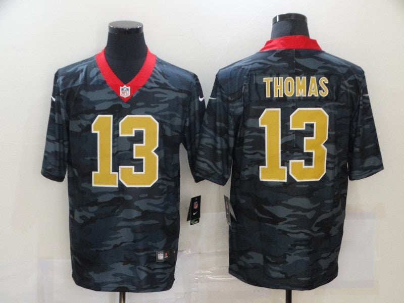 Men’s New Orleans Saints Michael Thomas #13 Gray Camouflage Jersey