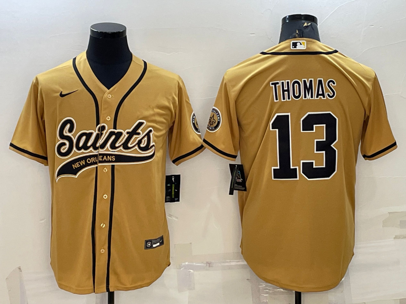 Men’s New Orleans Saints Michael Thomas #13 Yellow Jersey Joint Edition