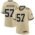 Mens New Orleans Saints Retired Player #57 Rickey Jackson Nike Gold Gameday Golds Alternate F.U.S.E. Limited Jersey