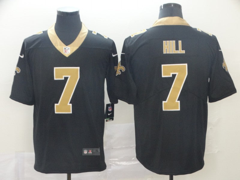 Men’s New Orleans Saints Taysom Hill #7 Black Jersey