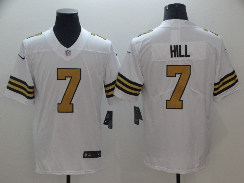 Men’s New Orleans Saints Taysom Hill #7 White Jersey