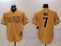 Men’s New Orleans Saints Taysom Hill #7 Yellow Jersey