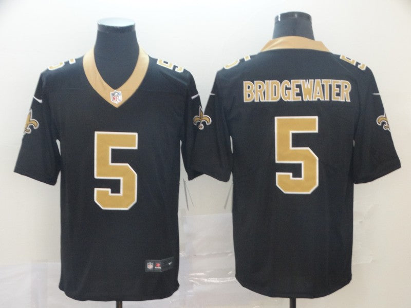 Men’s New Orleans Saints Teddy Bridgewater #5 Black Jersey
