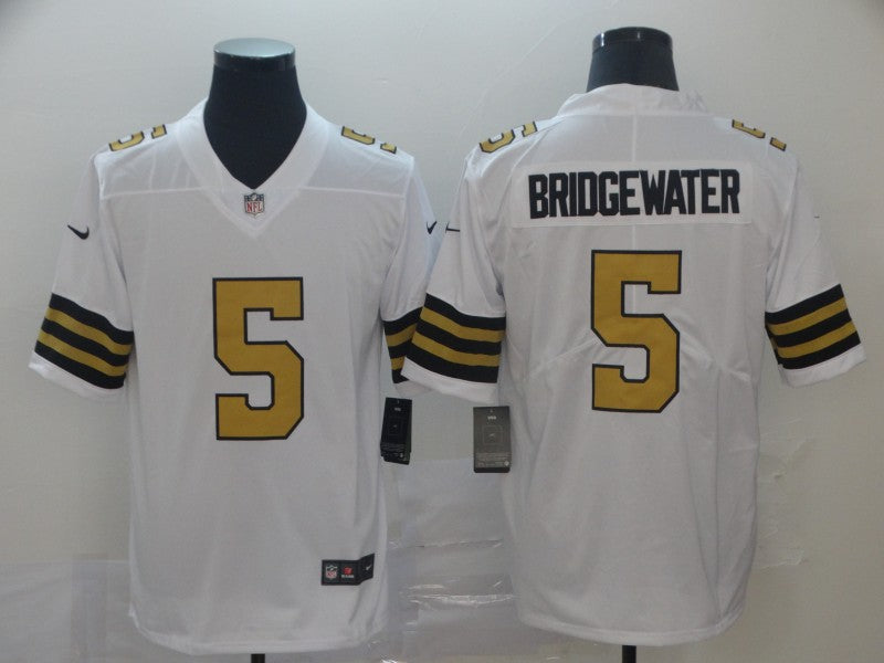 Men’s New Orleans Saints Teddy Bridgewater #5 White Jersey