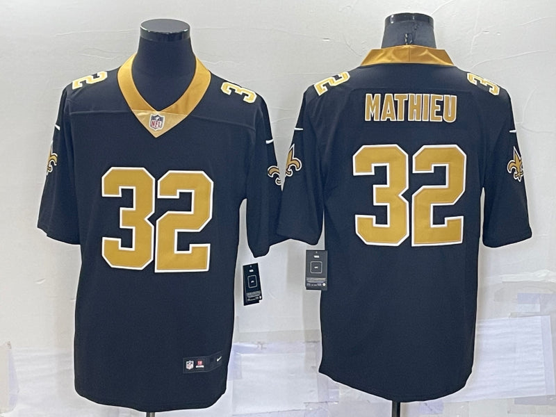 Men’s New Orleans Saints Tyrann Mathieu #32 Black Jersey