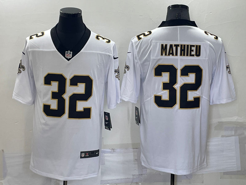 Men’s New Orleans Saints Tyrann Mathieu #32 White Jersey
