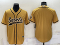 Men’s New Orleans Saints Yellow Blank Jersey