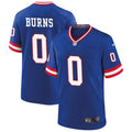 Men’s New York Giants #0 Brian Burns Nike Royal Classic Limited Jersey