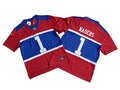 Men’s New York Giants #1 Malik Nabers Century Red 100TH Season Commemorative Jersey