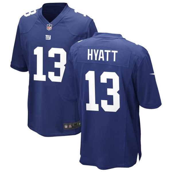 Men’s New York Giants #13 Jalin Hyatt Nike Royal Team Color Vapor Untouchable Limited Jersey