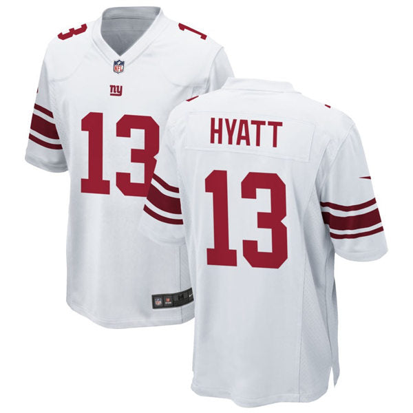 Men’s New York Giants #13 Jalin Hyatt Nike White Vapor Untouchable Limited Jersey