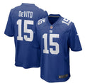 Men’s New York Giants #15 Tommy DeVito Nike Royal Team Color Vapor Untouchable Limited Jersey