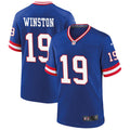 Men’s New York Giants #19 Jameis Winston Nike Royal Classic Limited Jersey