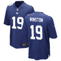 Men’s New York Giants #19 Jameis Winston Nike Royal Team Color Vapor Untouchable Limited Jersey