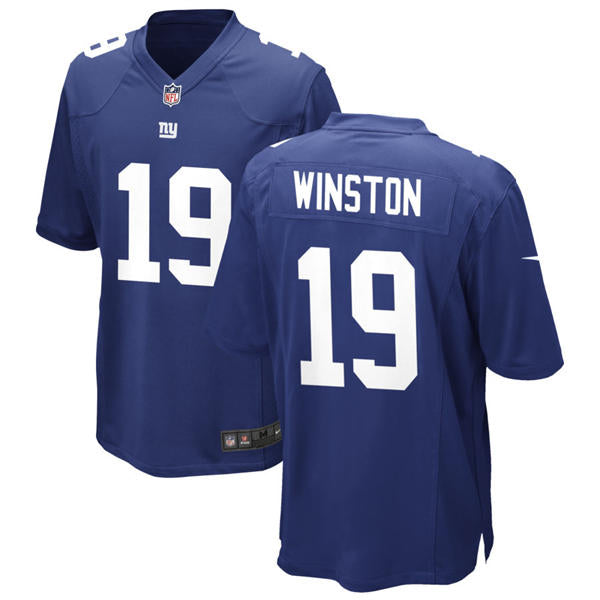 Men’s New York Giants #19 Jameis Winston Nike Royal Team Color Vapor Untouchable Limited Jersey