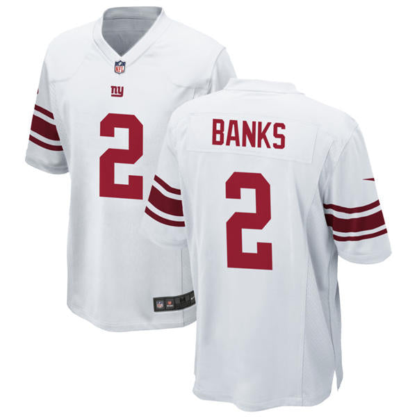 Men’s New York Giants #2 Deonte Banks Nike White Vapor Untouchable Limited Jersey