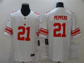 Men’s New York Giants #21 Jabrill Peppers Nike White Vapor Untouchable Limited Jersey