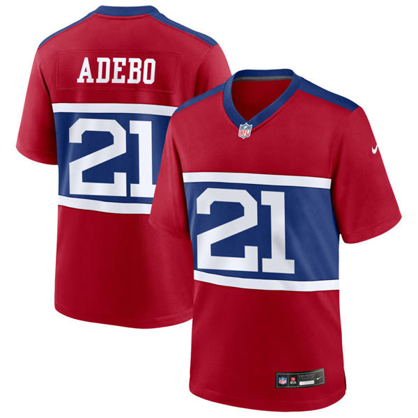 Men’s New York Giants #21 Paulson Adebo Nike Century Red Alternate Vapor F.U.S.E. Limited Jersey