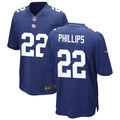 Men’s New York Giants #22 Andru Phillips Nike Royal Team Color Vapor Untouchable Limited Jersey
