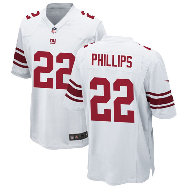 Men’s New York Giants #22 Andru Phillips Nike White Vapor Untouchable Limited Jersey