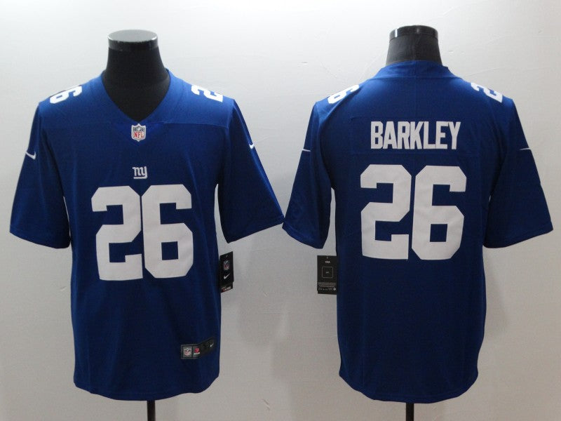 Men’s New York Giants #26 Saquon Barkley Jersey Blue