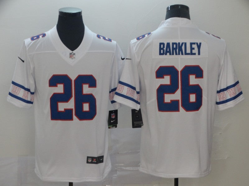 Men’s New York Giants #26 Saquon Barkley White Jersey