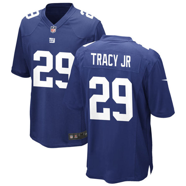 Men’s New York Giants #29 Tyrone Tracy Jr. Nike Royal Team Color Vapor Untouchable Limited Jersey