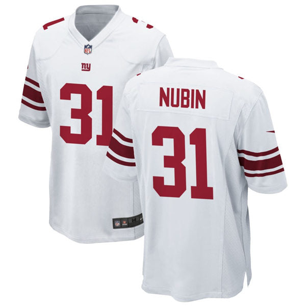 Men’s New York Giants #31 Tyler Nubin Nike White Vapor Untouchable Limited Jersey