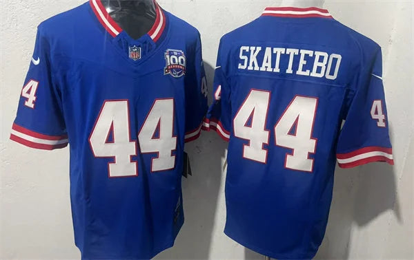 Men’s New York Giants #44 Cam Skattebo Nike Royal Classic Limited Jersey