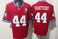 Men’s New York Giants #44 Cam Skattebo Red 100TH Replic Limited Jersey