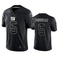 Men’s New York Giants #5 Kayvon Thibodeaux Black Reflective Limited Jersey