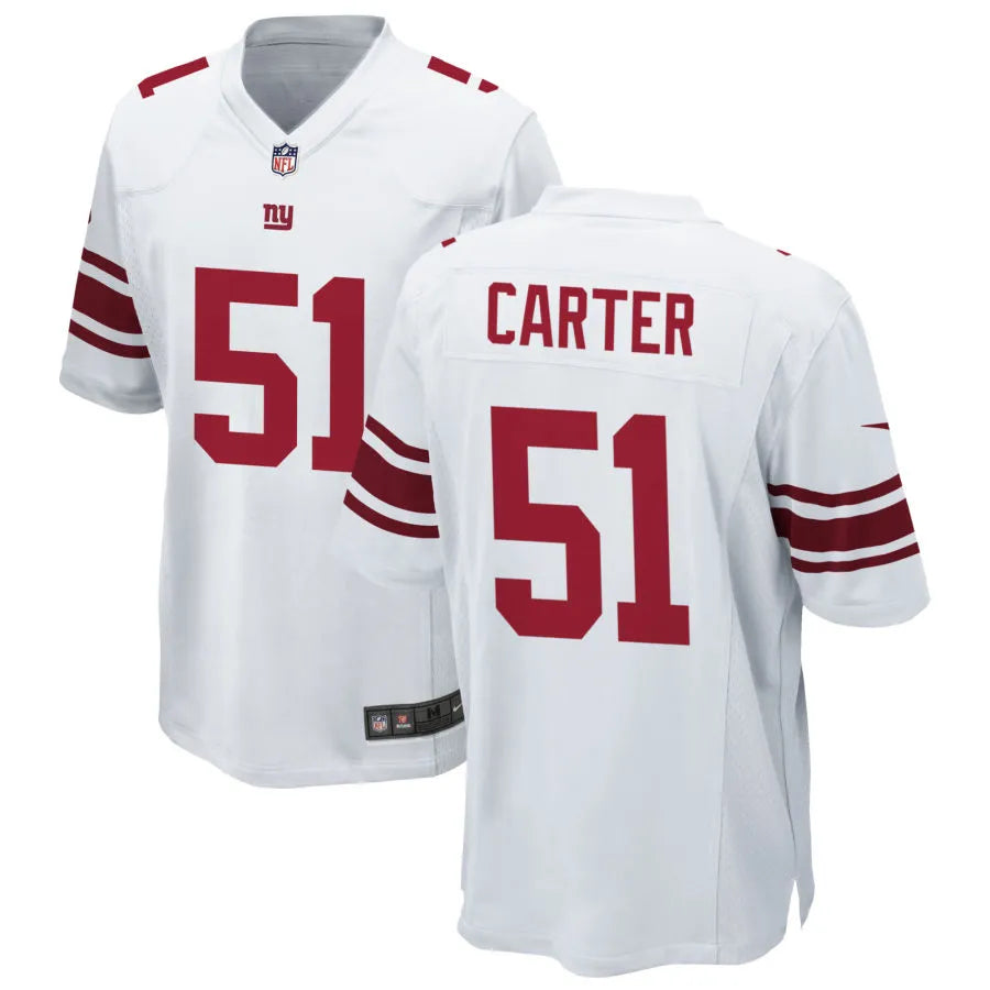 Men’s New York Giants #51 Abdul Carter Nike White Vapor F.U.S.E. Limited Jersey